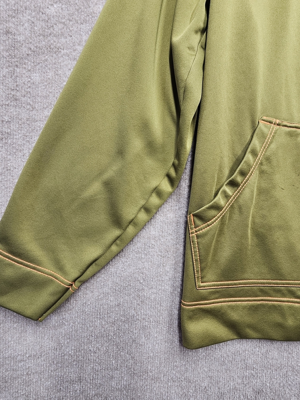 Nomad Y2K Hoodie Mens Large Green Hunting Camo Lined Fleece Pullover Logo - Picture 3 of 12